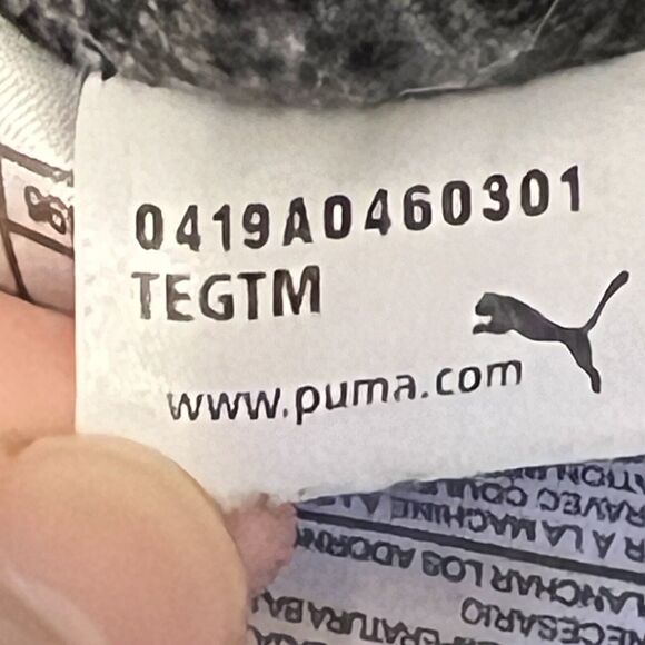 PUMA Collared Jacket Gray Youth 14-16 Long Sleeves Zipper Pockets - Picture 6 of 14